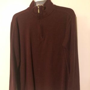 Men’s Quarter-zip Pullover - Medium, Marroon